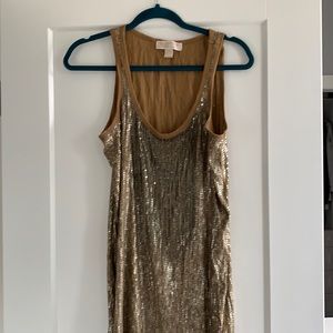 Gold embellished dress